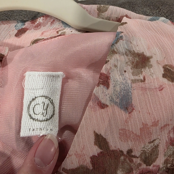 Cy Fashion Floral Midi Dress in Pink - Picture 6 of 6